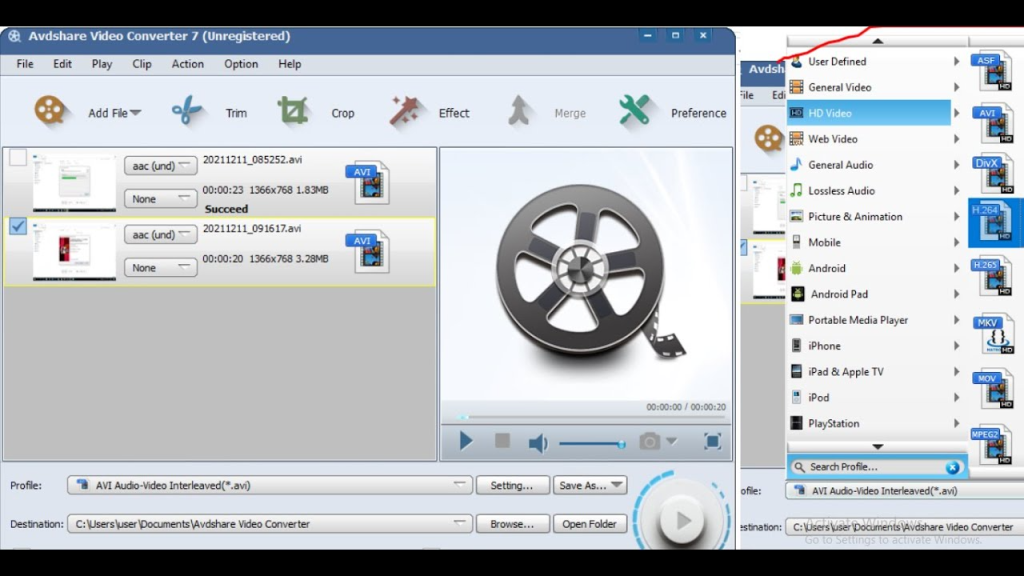 Avdshare Video Converter 7.5.0.8427 Crack & รหัสใบอนุญาต [ฟรี-2023]