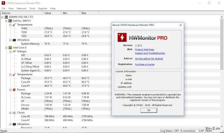 CPUID HWMonitor Pro 2.0 Crack + License Key ดาวน์โหลดฟรี